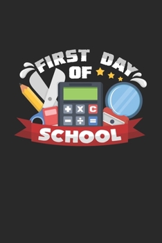 First day of school: 6x9 First day of School | lined | ruled paper | notebook | notes