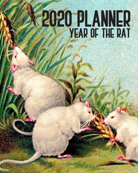 2020 Planner: Year Of The Rat: Monthly & Weekly Planner With Dot Grid Pages: Great Vintage Unique Gift For Chinese & Vietnamese Celebrating Chinese New Year & TET (Rat Planner)
