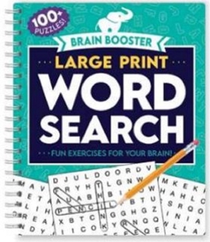 Spiral-bound Brain Booster Large Print Word Search Book