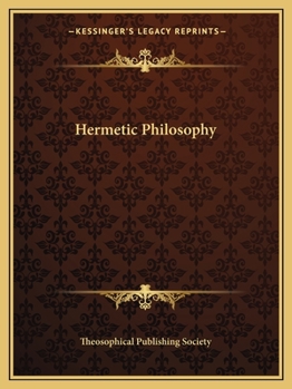 Paperback Hermetic Philosophy Book