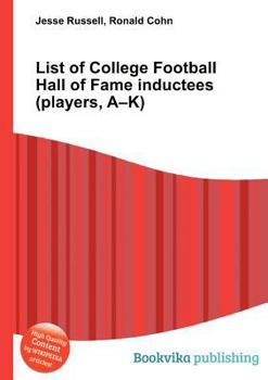 Paperback List of College Football Hall of Fame Inductees (Players, A-K) Book