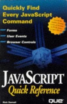 Paperback JavaScript Quick Reference Book