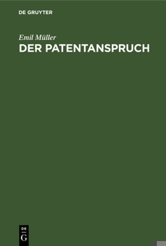 Hardcover Der Patentanspruch [German] Book