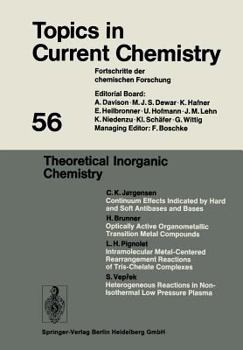 Paperback Theoretical Inorganic Chemistry Book