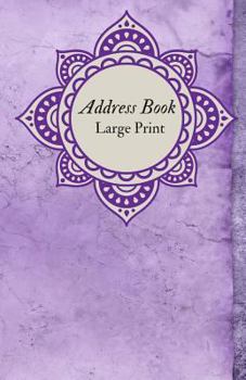Paperback Address Book Large Print: For Contacts, Addresses, Phone Numbers, Emails & Emergency Reference Book