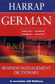 Paperback Harrap German Business Management Dictionary [German] Book