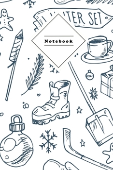 Composition Notebook: Journal Notepad for under $8 | 120 Sheets Wide Ruled Lined Paper | Perfect for School, Work, Students, Teacher | Cute Winterset Christmas Coverdesign