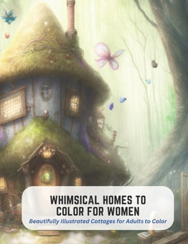 Whimsical Homes to Color for Women: Beautifully Illustrated Cottages for Adults to Color