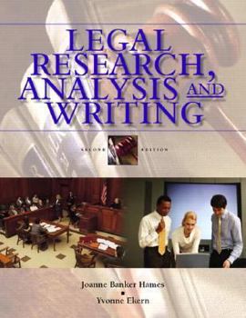Paperback Legal Research, Analysis And Writing: An Integrated Approach Book