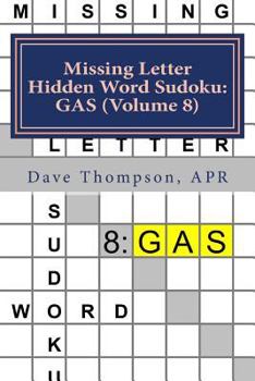 Paperback Missing Letter Hidden Word Sudoku: GAS (Volume 8) Book