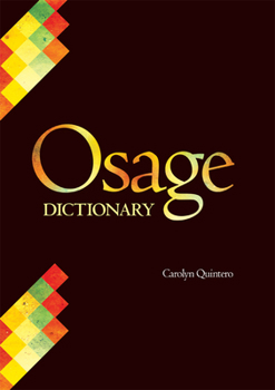 Hardcover Osage Dictionary Book