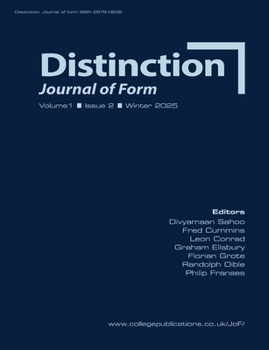 Paperback Distinction. Journal of Form. Volume 1, Issue 2, Winter 2025 Book