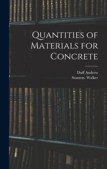 Hardcover Quantities of Materials for Concrete Book