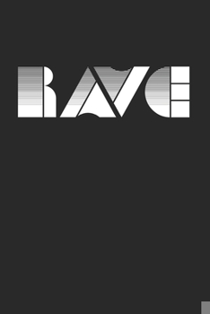 RAVE: Techno Rave. Graph Paper Composition Notebook to Take Notes at Work. Grid, Squared, Quad Ruled. Bullet Point Diary, To-Do-List or Journal For Men and Women.