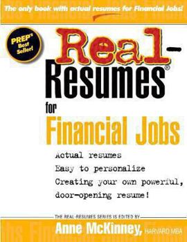 Paperback Real Resumes for Financial Jobs Book