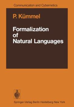 Paperback Formalization of Natural Languages Book