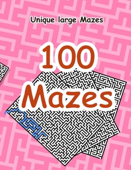 Paperback 100 Brain Teaser Maze Puzzle Activity Book for Kids and Adults - Book 2: 100 Mazes Challenge Book