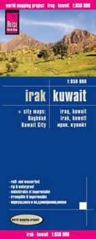 Iraq & Kuwait Road Map (English and French and German and Russian Edition)