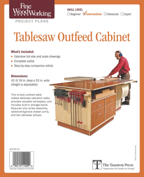 Misc. Supplies Fine Woodworking's Tablesaw Outfeed Cabinet Plan Book