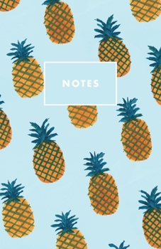 Notes: Blue Pineapples Tropical Palm Beach Paperback Journal / Diary / Notebook with 100 Lined, Cream-colored Pages for Writing Notes and Hand-Painted ... Prime Floridian (Prime Floridian Notebooks)