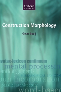 Hardcover Construction Morphology Book