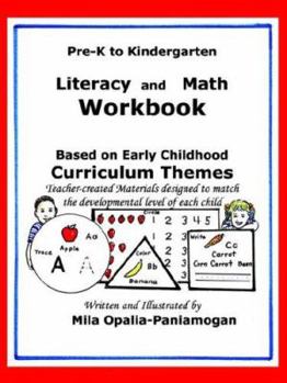 Paperback Pre-K to K: Literacy and Math Workbook Book