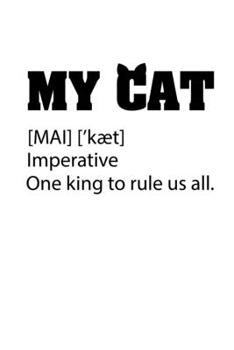 Paperback Notebook: Cats can opener slave sarcasm Gift 120 Pages, 6x9 Inches, Blank Book