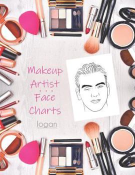 Paperback Makeup Artist Face Charts: Logan Book