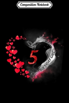 Composition Notebook: 8th Birthday Girl Beautiful Heart  Journal/Notebook Blank Lined Ruled 6x9 100 Pages