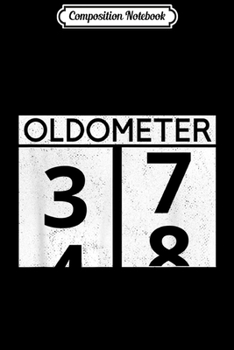 Composition Notebook: Mens Oldometer 38 38th Birthday Retro Odometer Classic Car Lover  Journal/Notebook Blank Lined Ruled 6x9 100 Pages