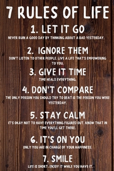 7 Rules Of Life. Happy 6th Birthday!: 7 Rules Of Life. Happy 6th Birthday Card Quote Journal / Notebook / Diary / Greetings / Appreciation Gift (6 x 9 - 110 Blank Lined Pages)