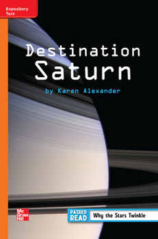 Spiral-bound Reading Wonders Leveled Reader Destination Saturn: Approaching Unit 3 Week 3 Grade 3 Book