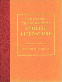 Hardcover The Oxford Chronology of English Literature Book