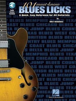 Paperback 101 Must-Know Blues Licks [With CD (Audio)] Book