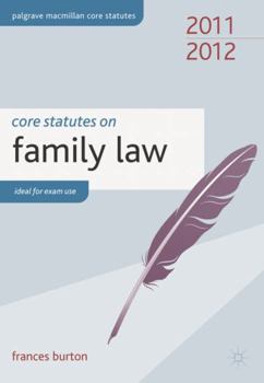 Paperback Core Statutes on Family Law Book