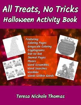 Paperback All Treats, No Tricks Halloween Activity Book