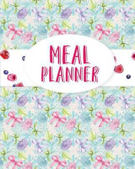 Paperback Meal Planner: Menu Maker & Meal Tracker to Save Time & Money - Hydrangea Cover Book