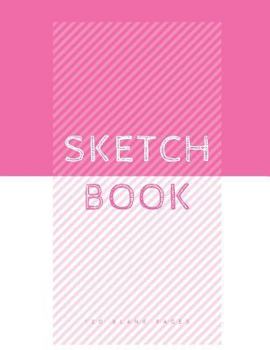 Pink And White Sketchbook: 120 Pages