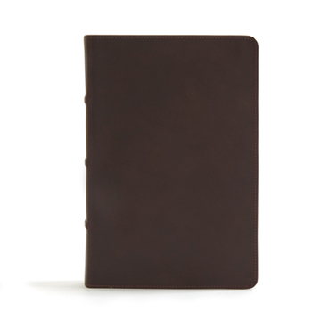 Leather Bound CSB Pastor's Bible, Brown Genuine Leather Book