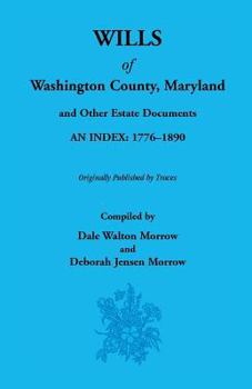 Paperback Wills of Washington County, Maryland 1776-1890 Book