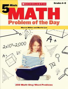 Paperback 5-Minute Math Problem of the Day: 250 Multi-Step Word Problems Book