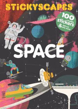 Paperback Stickyscapes Space Book