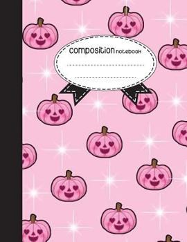Composition Notebook, 8.5 x 11, 110 pages: Pink Pumpkins: (School Notebooks)
