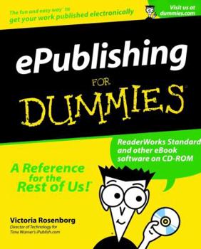 Paperback Epublishing for Dummies [With CDROM,] Book