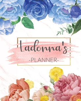 Ladonna's Planner: Monthly Planner 3 Years January - December 2020-2022 | Monthly View | Calendar Views Floral Cover - Sunday start