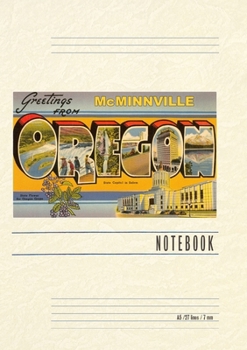 Paperback Vintage Lined Notebook Greetings from McMinnville, Oregon Book