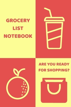 Paperback Shopping Organizer - "ARE YOU READY FOR SHOPPING?" - (100 Pages, Daily Shopping Notebook, Perfect For a Gift, Shopping Organizer Notebook, Grocery Lis Book
