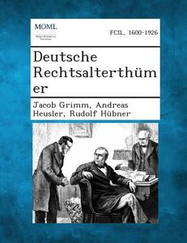 Paperback Deutsche Rechtsalterthumer [German] Book