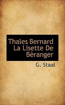 Paperback Thales Bernard La Lisette de B Ranger Book