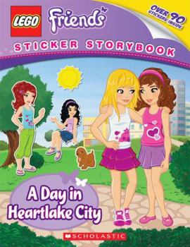 Paperback Lego Friends: A Day in Heartlake City (Sticker Storybook) Book